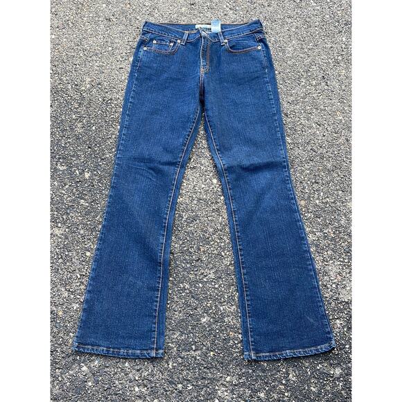 Y2k Grunge streetwear Levis 515 bootcut Jeans sz 12 high rise dark wash - Picture 2 of 12